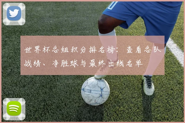 世界杯各组积分排名榜:查看各队战绩、净胜球与最终出线名单